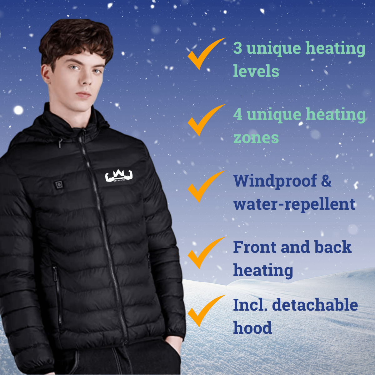 De beste winterjas voor de kou met verwarming