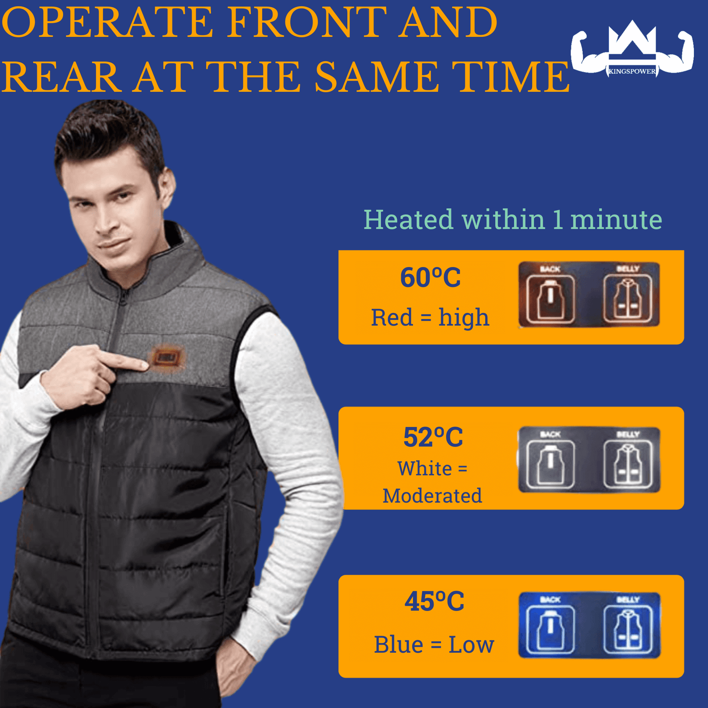 Leuke en energiezuinige werk bodywarmer voor de winter tegen de kou