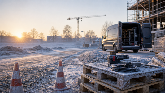 Winterse werkomgeving voor verwarmde werkkleding voor buitenwerkers
