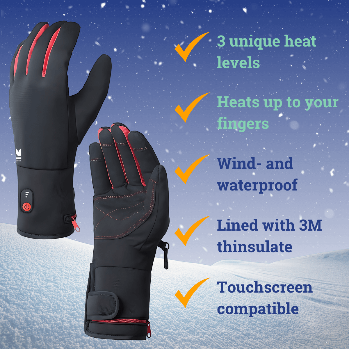 KingsPower Heated Gloves The Warmest Winter Gloves! – realkingspower