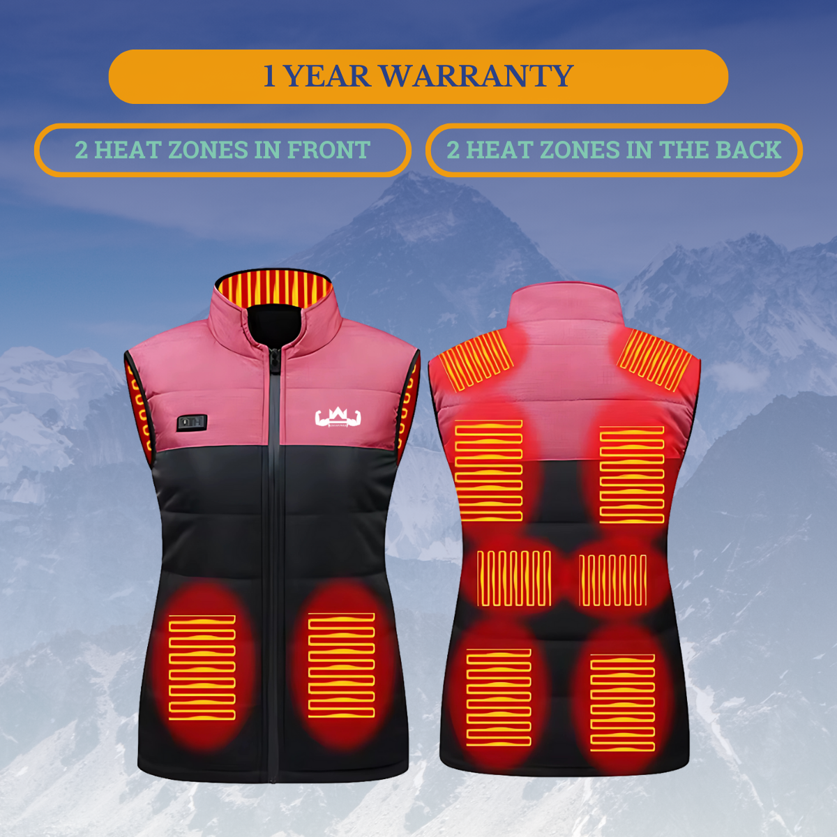 Verwarmd Vest (Powerbank niet inbegrepen Verwarmd Vest (Powerbank niet inbegrepen