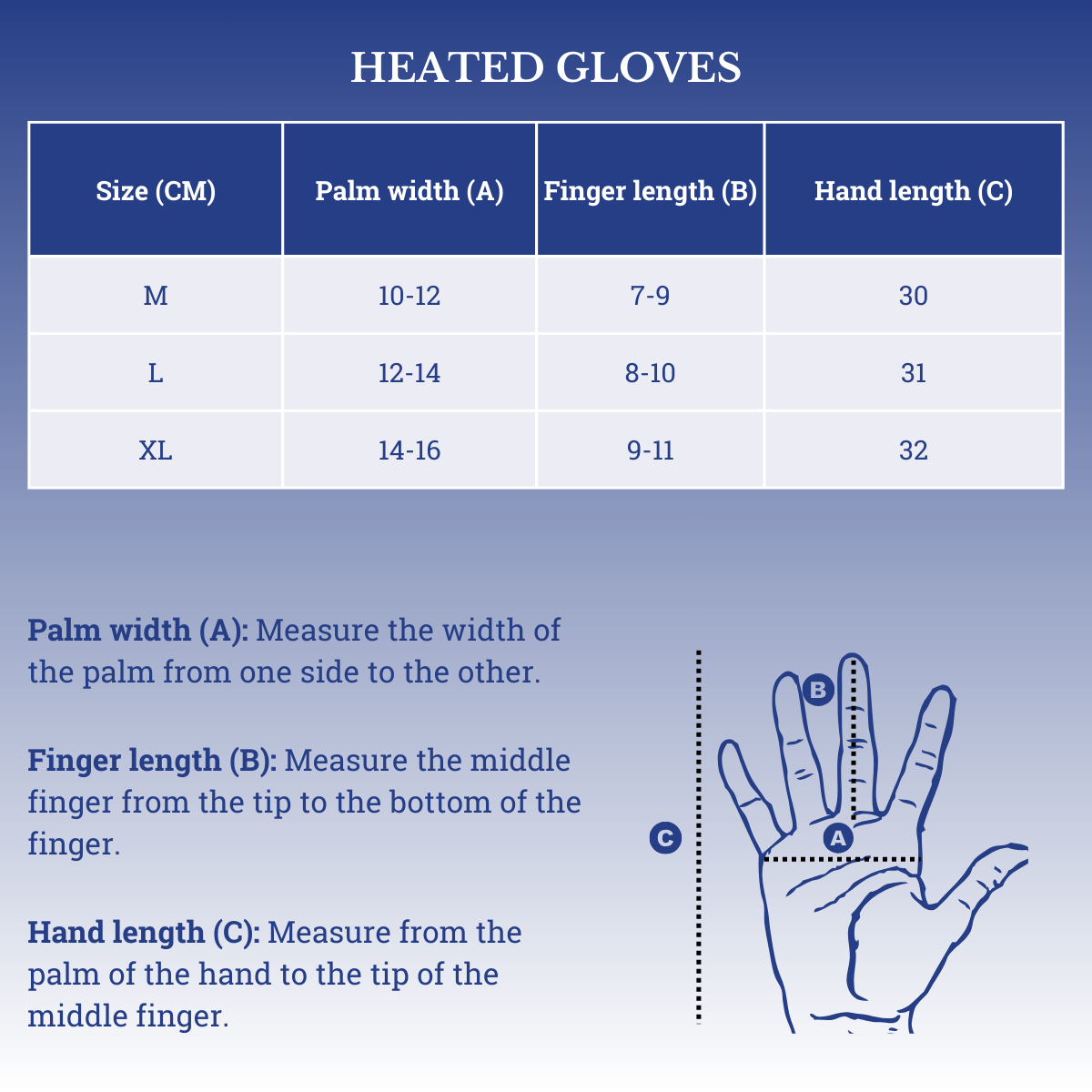 Size-Table-Heated-Gloves