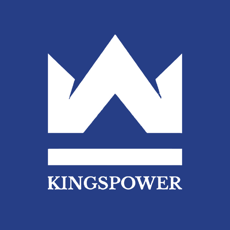KingsPower icon blauw wit